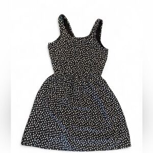 Divided Black and White Floral Top